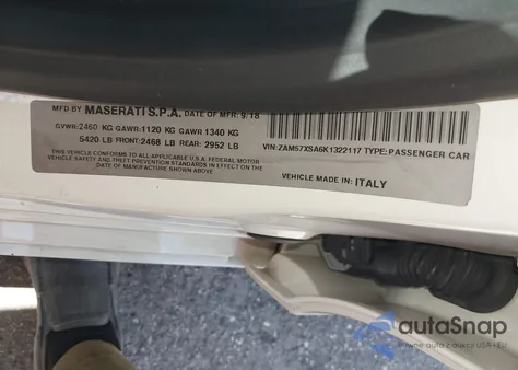 2019 Maserati Ghibli from USA, damaged, VIN ZAM57XSA6K1322117